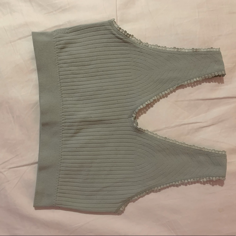 Sage green/small/crop top